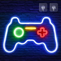 neon sign led neon lights neon signs for wall decor gamepad neon signs gamer gifts for boys teen gaming zone party decoration