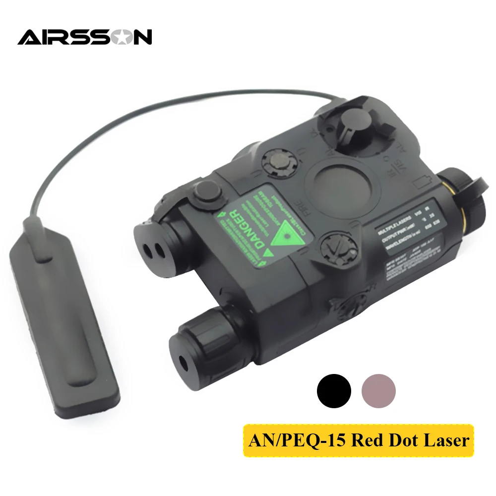 AN/PEQ-15 Battery Box Red Dot Laser White LED Flashlight Air