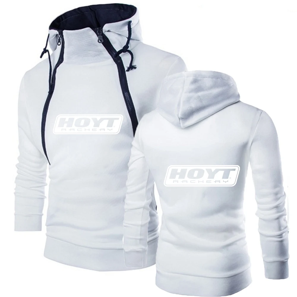 

2023 HOYT Archery Huntinger Bows Spring Men's Jackets Hooded Coats Casual Zipper Sweatshirts Tracksuit Fashion Jacket Clothing