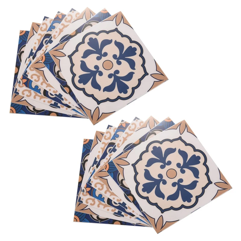 

20 шт., водонепроницаемые наклейки для плитки в марокканском стиле