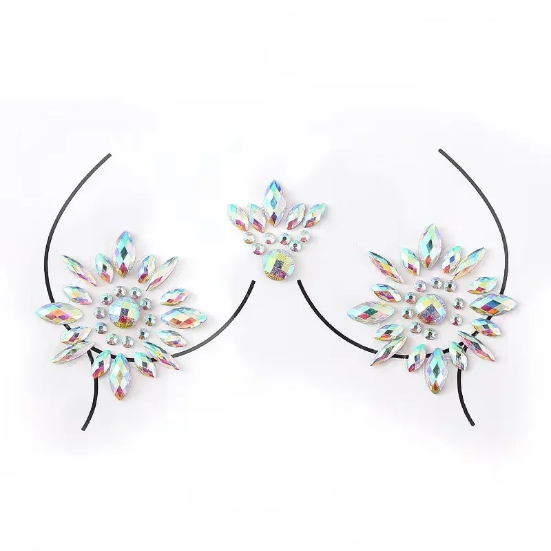 Наклейки на бюстгальтер с кристаллами наклейки шею