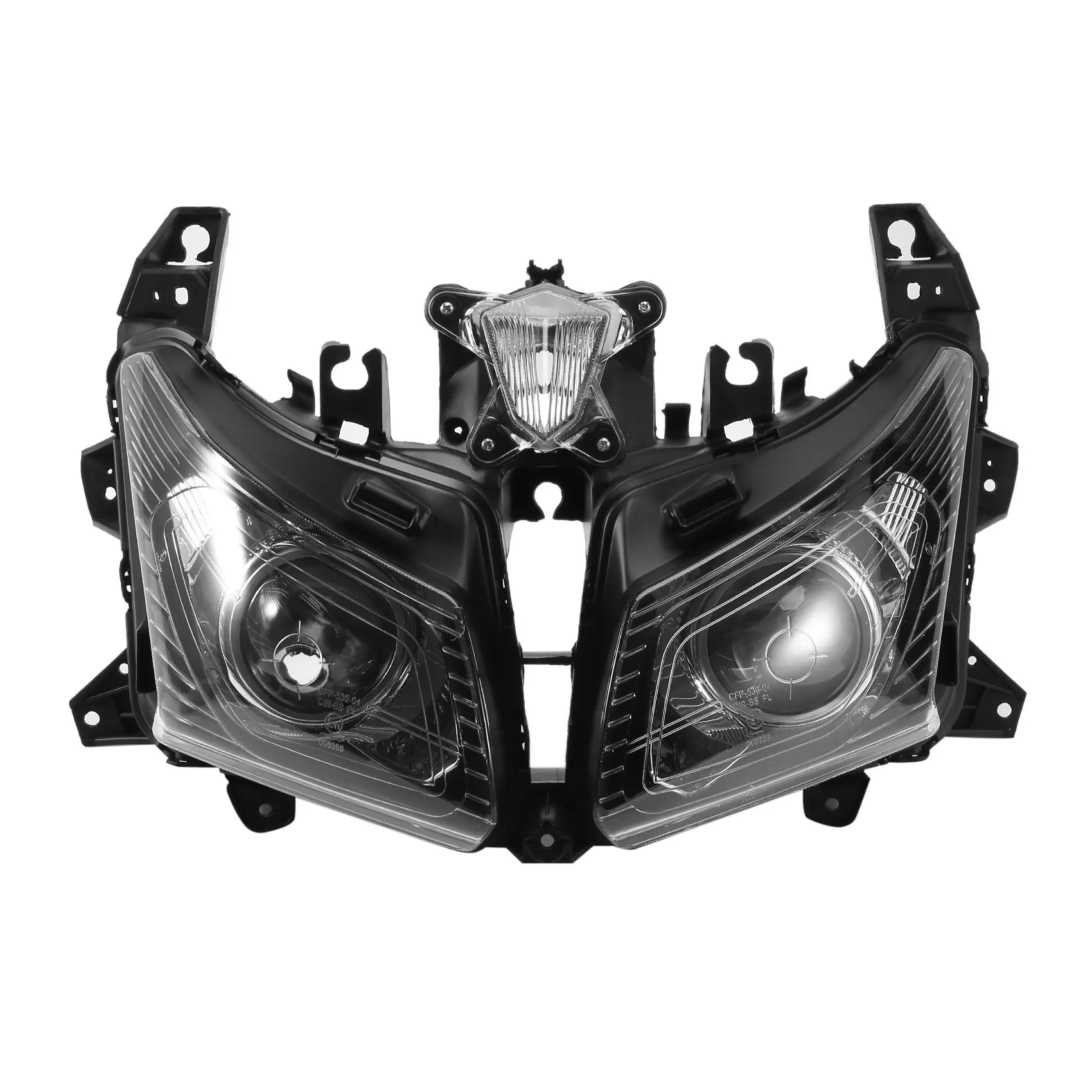 

Motorcycle Headlight Headlight Assembly Front Twin Head Light Lamp for TMAX 530 TMAX-530 2012-2014