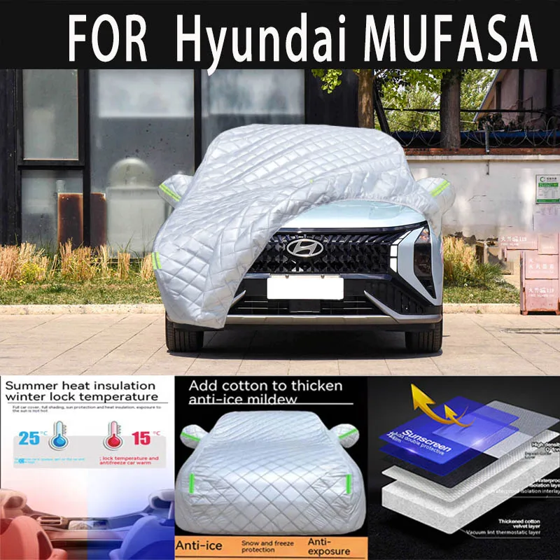 

For Hyundai MUFASA auto hail proof protective cover, snow cover, sunshade, waterproof and dustproof external car accessories