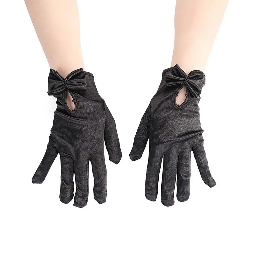 

Перчатки с защитой от солнца для невесты, перчатки для выпускного вечера, женские перчатки, атласные рукавицы, свадебные перчатки для невесты