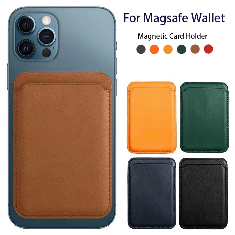 Buy Apple iPhone Leather Wallet with MagSafe 2021 - Orange online Worldwide  