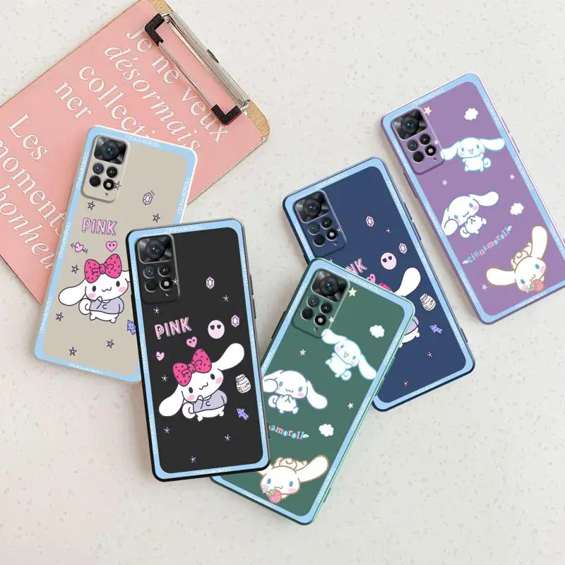 

Силиконовый чехол для Redmi 9C 11 10C 9 9A 9S 10 Pro K40 8 8T 7A 8T, милые Чехлы Sanrio Cinnamoroll