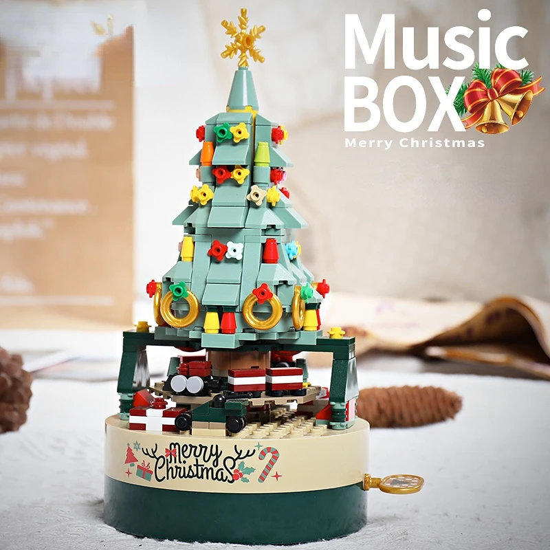 

360PCS Building Blocks Christmas Tree Girl Build Toy Adult Arrangement Assembly Toys For Girl Christmas Gift Home Decoration