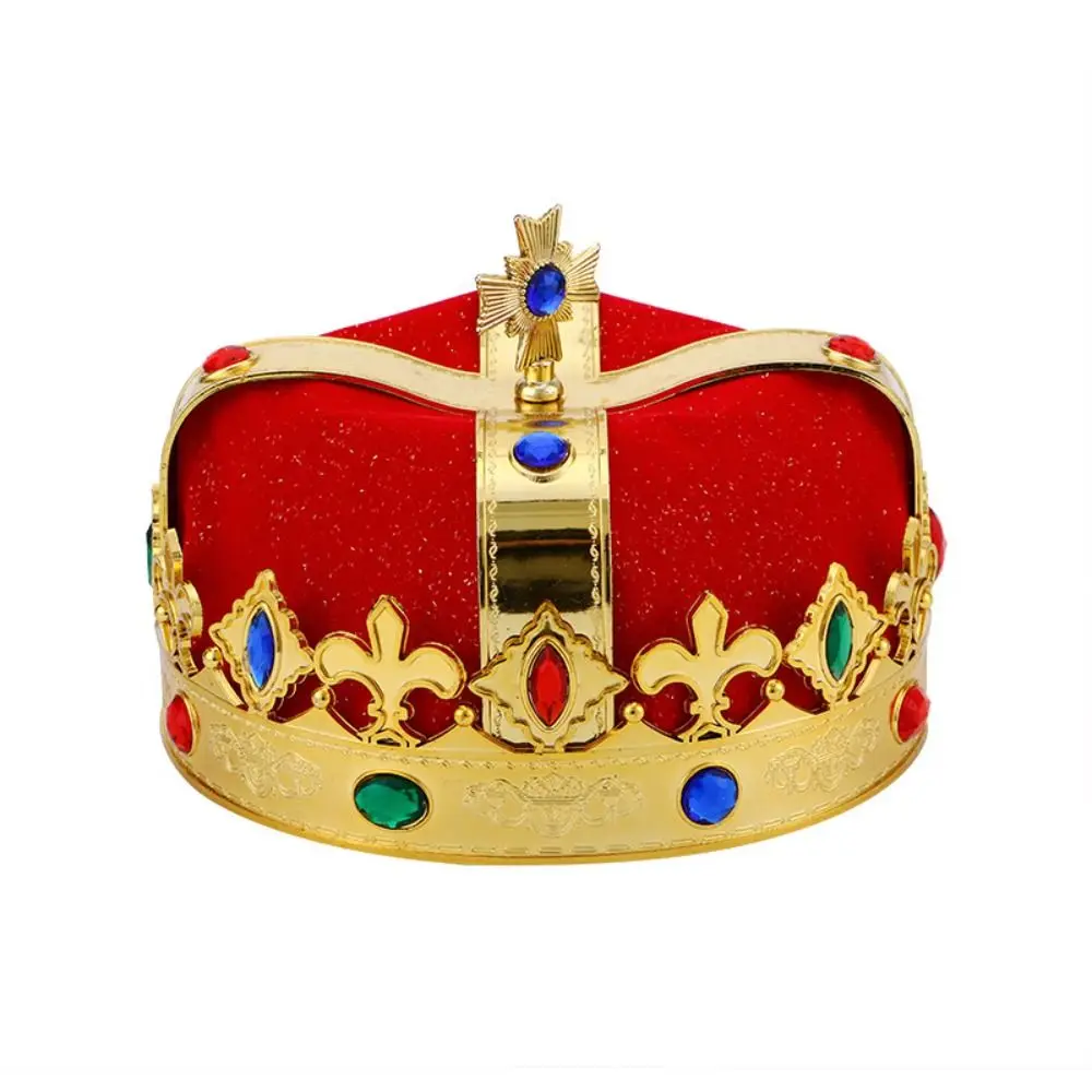 Одевание King Crown Hat Сценическое шоу Маскарад Принц Вечерние шляпы Косплей Король