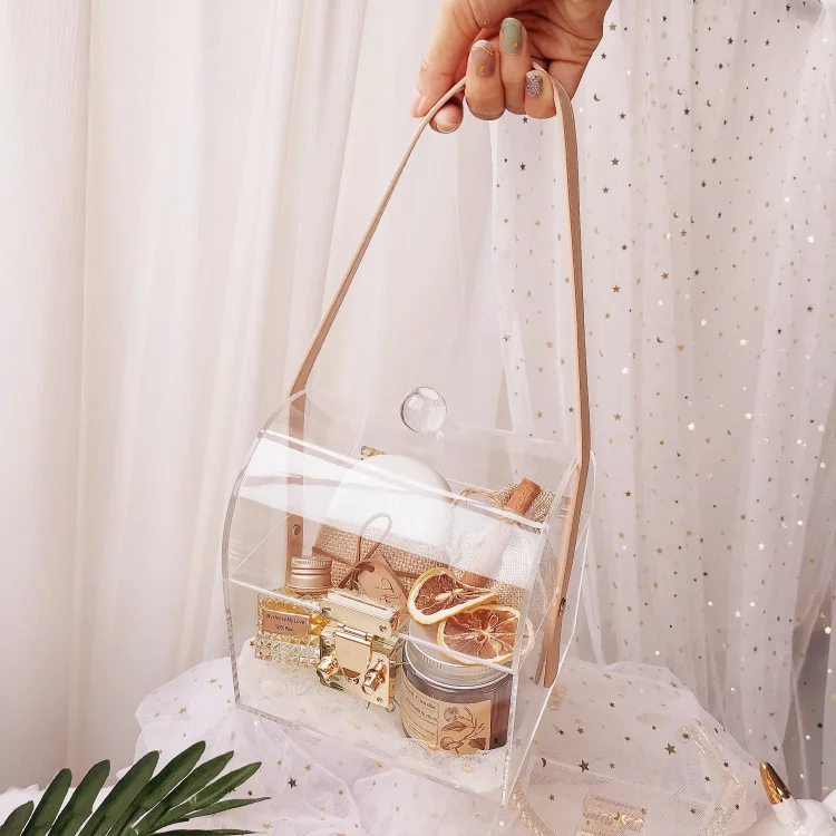 Es Wedding Favor Transparent Gift Box Transparent Party Candy Bags Chocolate Jewelry Candy Packaging Bag