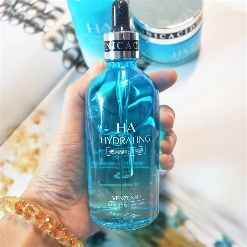 

100ml Hyaluronic Acid Face Serum Moisturizing Shrink Pores Remove Fine Lines Anti-Wrinkle Snail Whiten Caviar Anti-aging Serum
