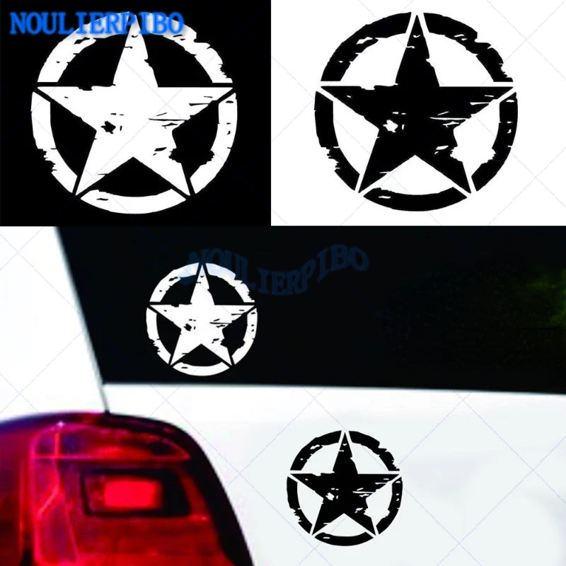 

Hot Sale Five-pointed Star Car Sticker Creative Car Styling Waterproof Cover Scratch Decals Focus Vinyl Decal Car Accessories