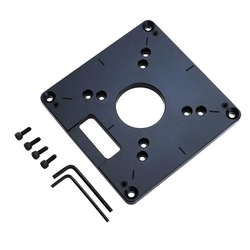 

Universal RT0700C Aluminum Router Table Insert Plate Trimming Machine Flip Board