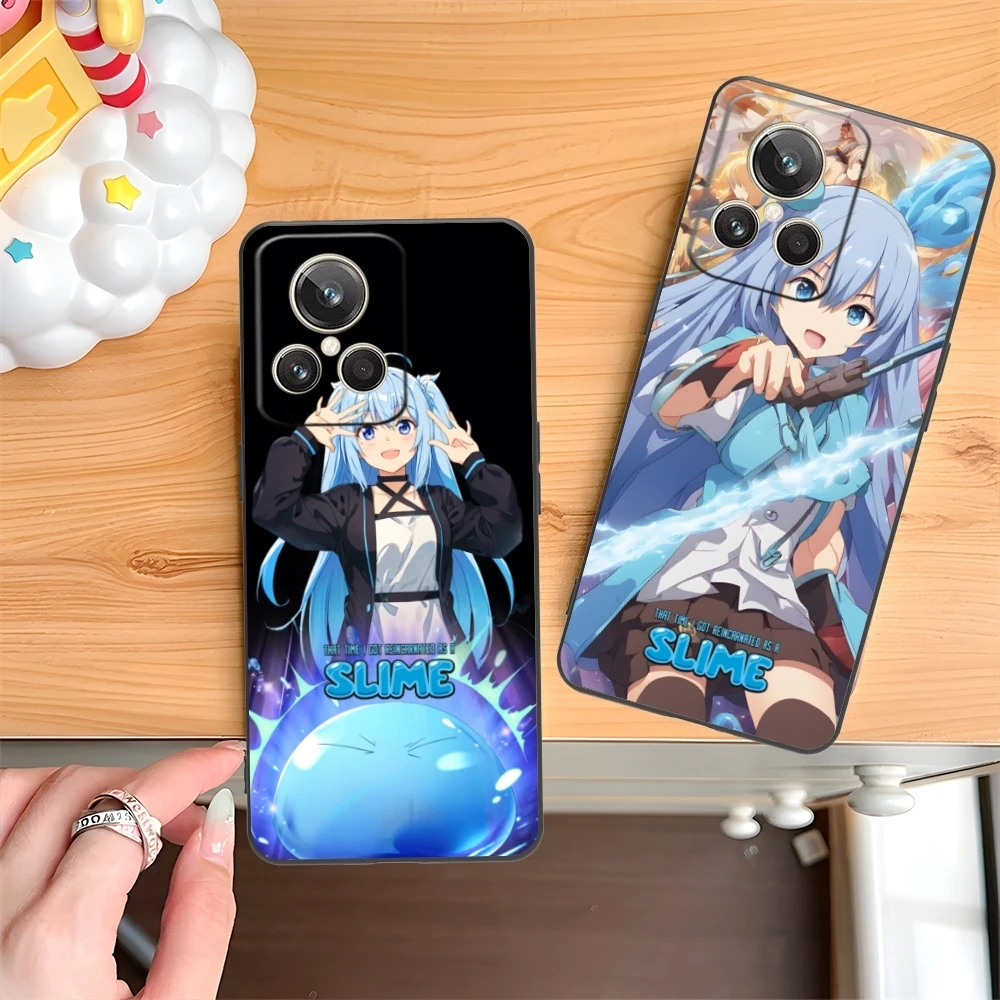 Slime Tensura Rimuru Mobile Phone Case for Realme GT 2 9i 8i 7i Pro X50 X2 C35 C21 C20 C11 C3 Black Soft Cover Shell