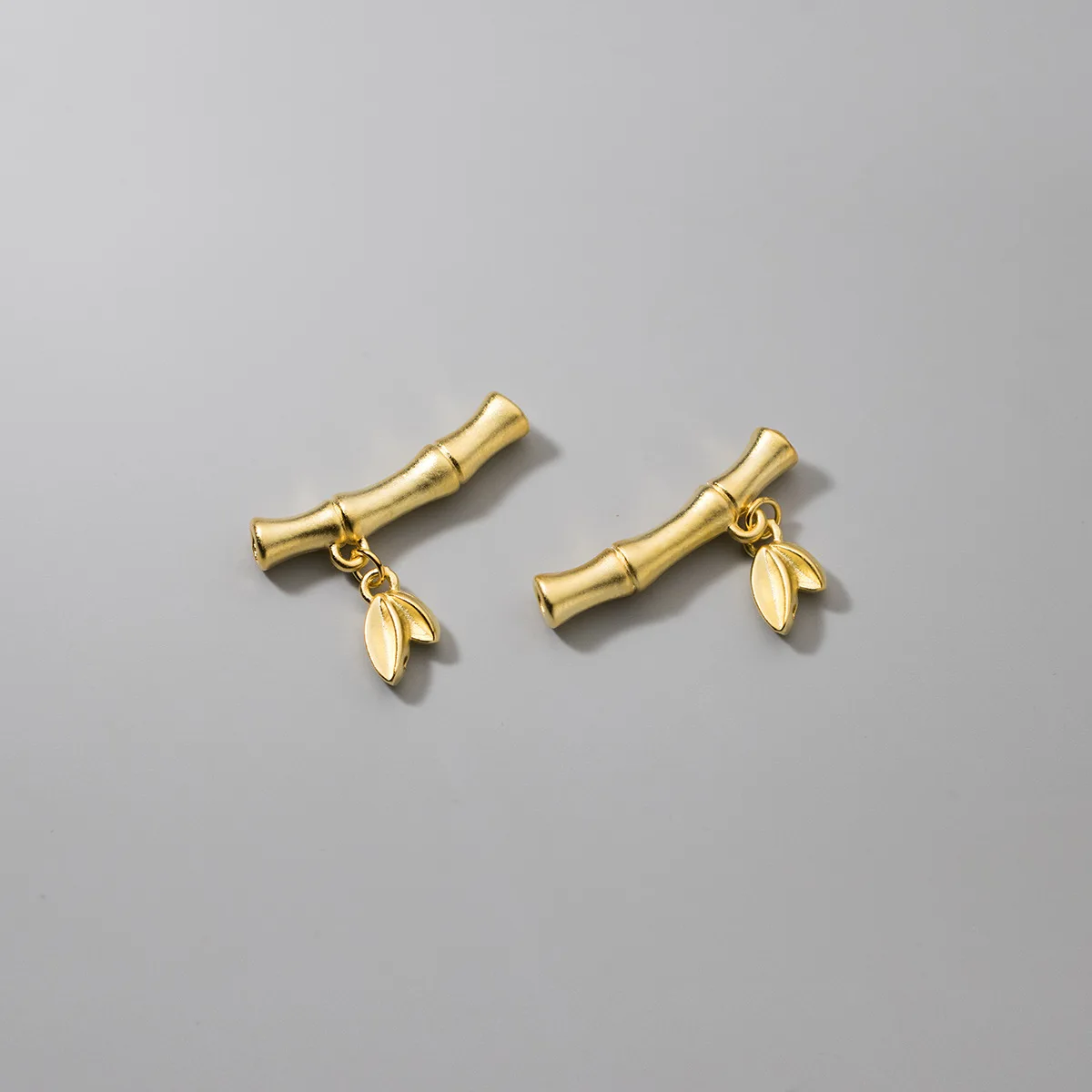 1Pcs S925 Sterling Silver Leaf Bamboo Bend Tube DIY Bracelet Necklace Making Fine Jewelry Finds