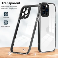 shockproof camera protection clear phone case for iphone 13 11 12 pro max xr x xs max xs transparent silicone bumper back cover