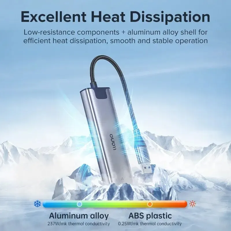 Док-станция Llano 2 в 1 с 5 портами USB 3 0 USB/USB C на USB/Type-C/Ethernet