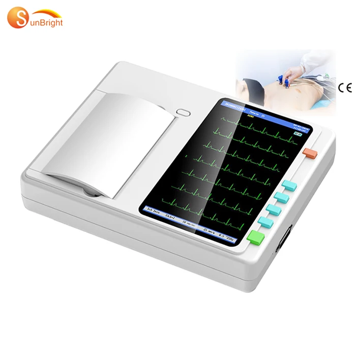 

Medical CE approved digital 3/6 Channel cheap portable ECG EKG electrocardiogram