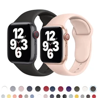 silicone strap for apple watch 7 45mm 41mm iwatch band 6 5 4 se 44mm 40mm sports bracelet wristband for iwatch3 2 42mm 38mm belt