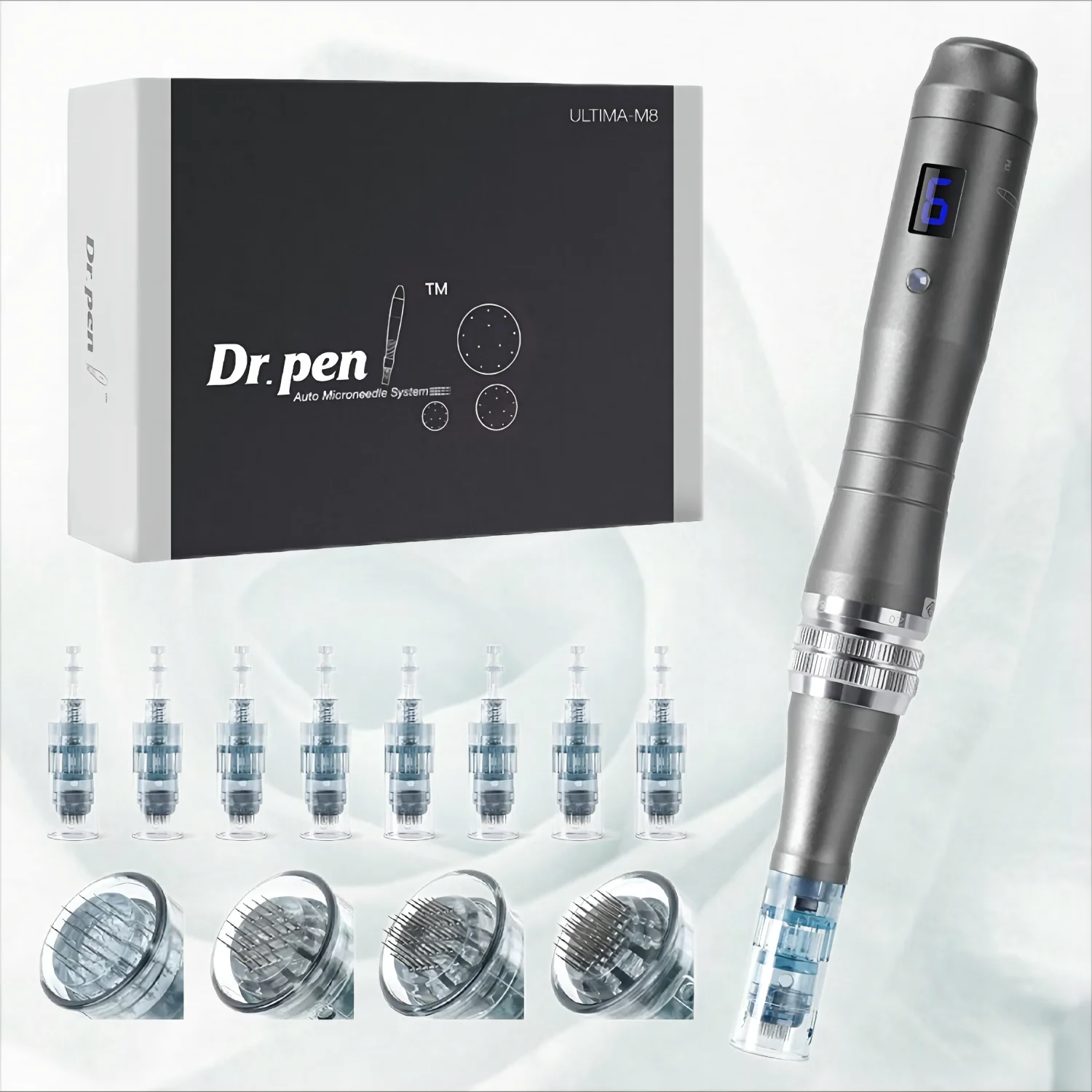 

Dr Pen Ultima M8 Cartridges Microneedle Replacement Needle Tip 16 24 36 42 Nano 3D 5D MTS Microneedling Kit Bayonet Derma Pen