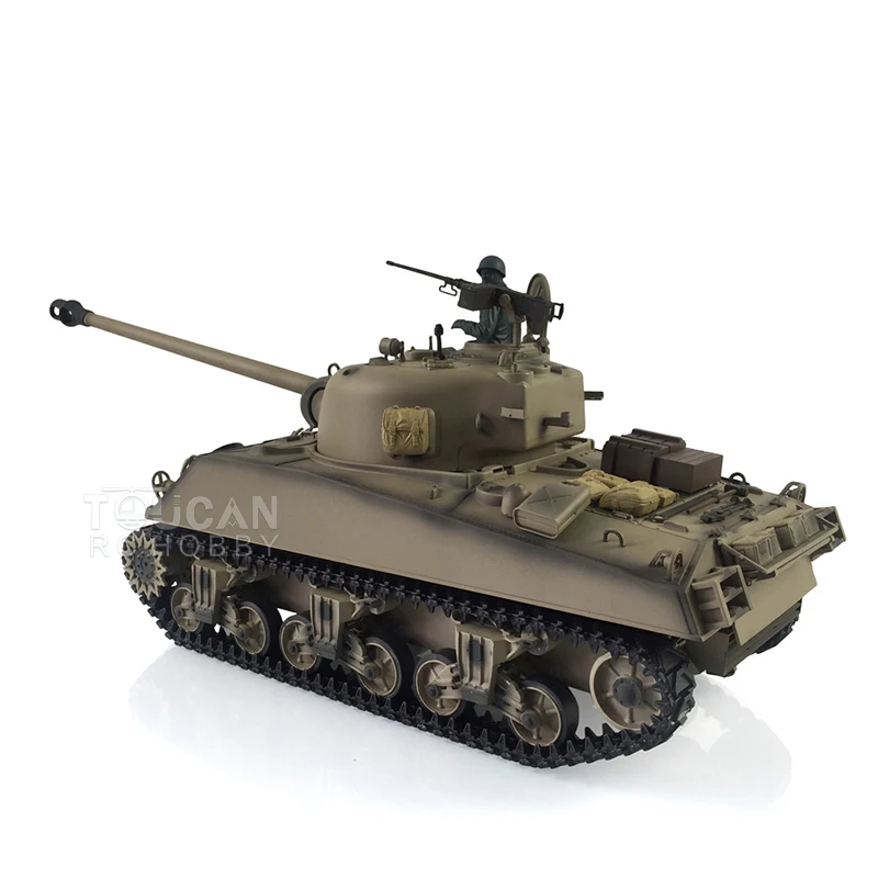 

Henglong 2.4G 1/16 Scale 7.0 Plastic Version M4A3 Sherman RTR RC Tank Model 3898 Launch Infrared Battle Body Recoil TH19774-SMT7