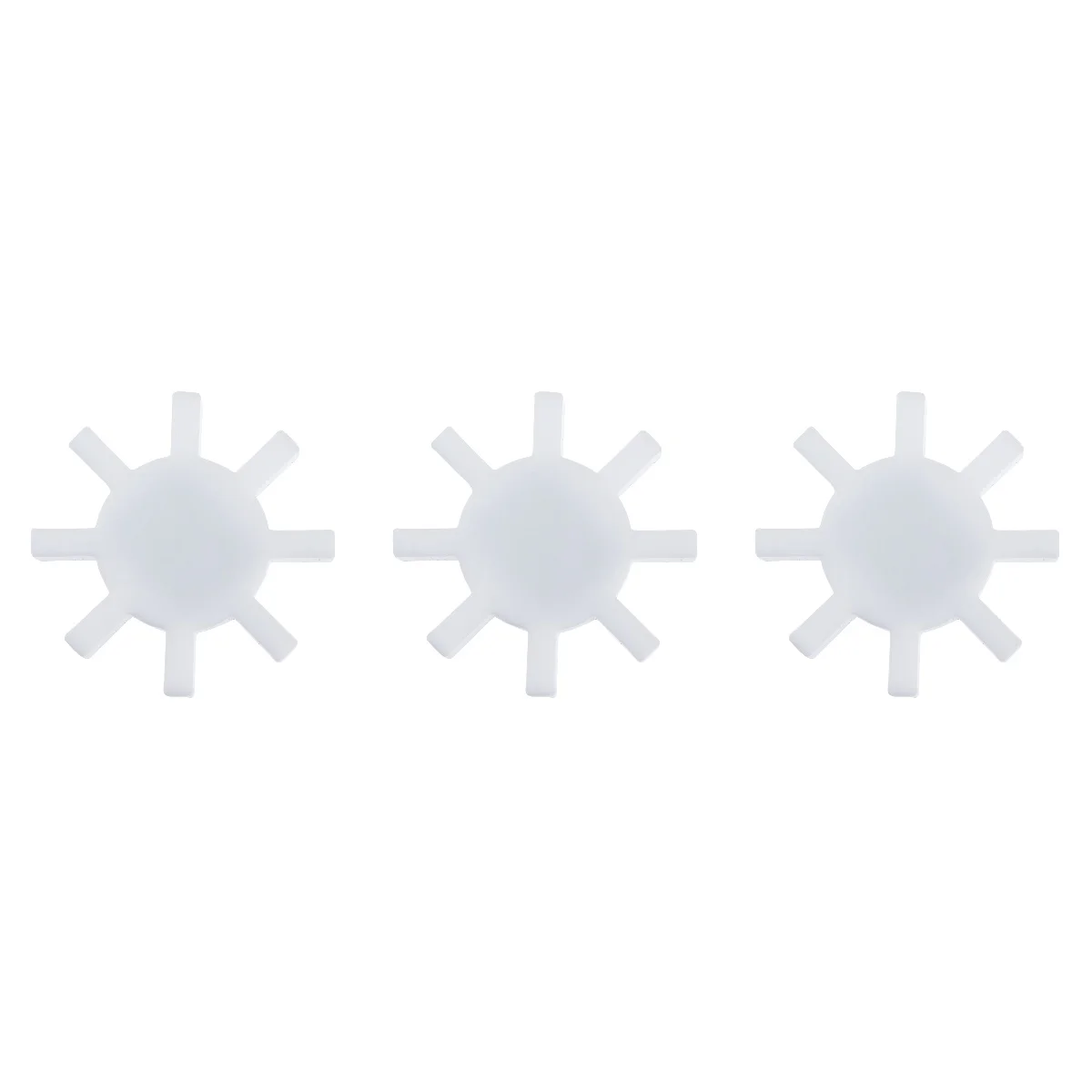 

3 pcs Stirrer Mixer Stir Bars Stirring Bars White Octagonal Gears