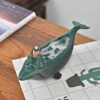incense waterfall incense burner ceramic dolphin decorative game mixed incense cone waterfall smoking room decor