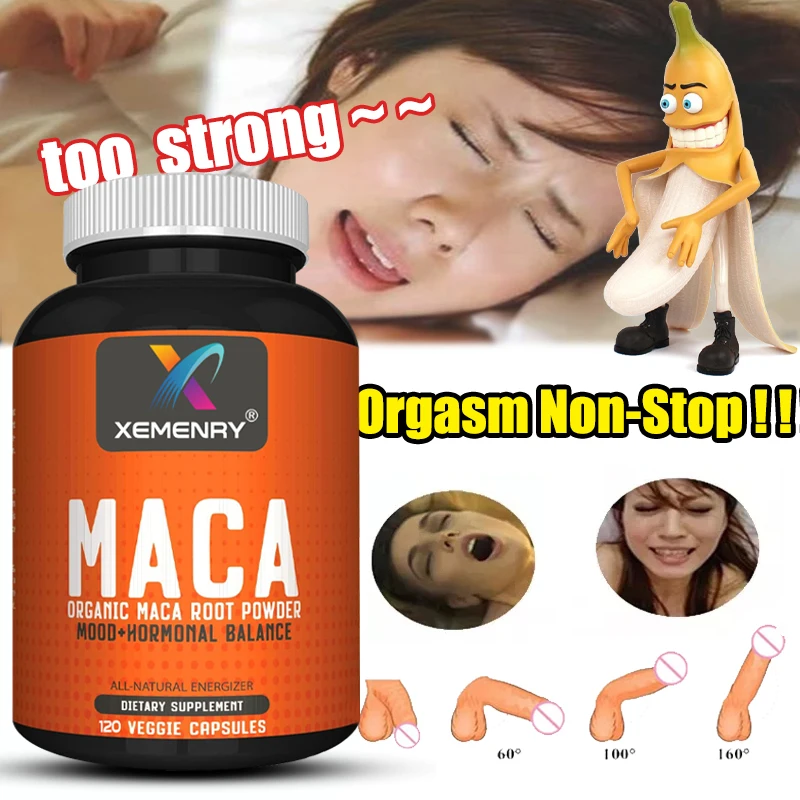 

Maca Capsules To Help Increase Stamina, Erection Time, Length Firmness, Support Reproductive Health and Hormonal Balance