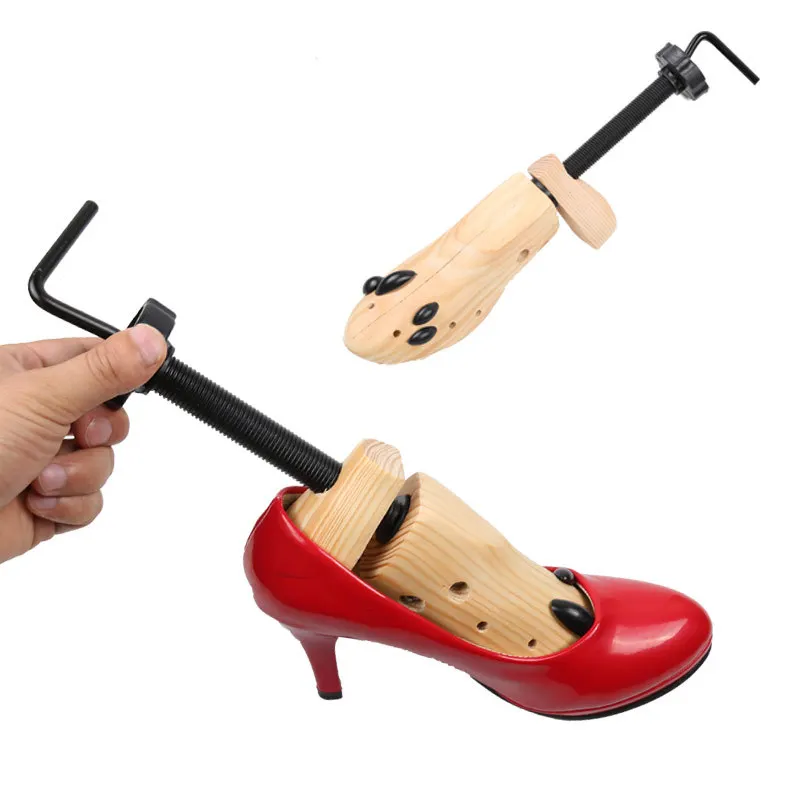 1pcs Wooden Shoe Stretcher for Shoes Tree Shaper Rack Wood Adjustable Flats Pumps Boots Expander Trees Size S/M/L Man Women