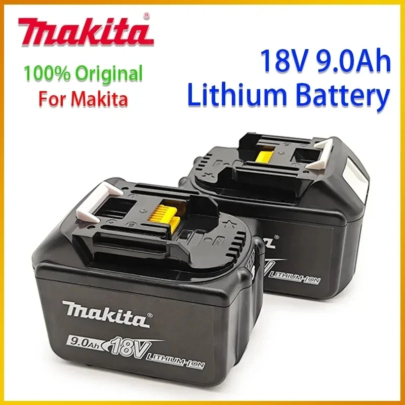 

100% Оригинальная Аккумуляторная батарея Makita 18 в, 9000 мАч, аккумулятор для электроинструментов с зеркальной заменой литий-ионных аккумуляторов LXT BL1860B BL1860 BL1850