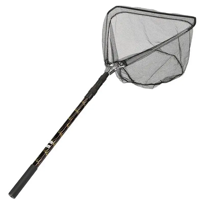 

3-Section Telescopic Fishing Net Fly Hand Dip Casting Net Fishing Tackle Fishing Tank Automatic Folding Fishing Net Tool