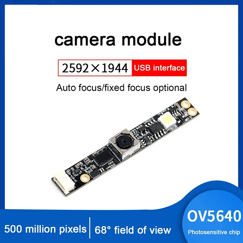 

OV5640 USB Camera Module 5MP 68Degreefov 2592X1944 30Fps USB2.0 Camera Module With USB Cable