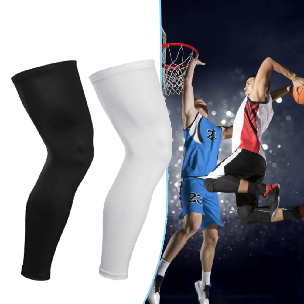 

1Pc Long Knee Sleeve Tear Resistant Non-slip Knee Pad Leg Sleeve Stretchy Knee Support for Basketball Knee Protector