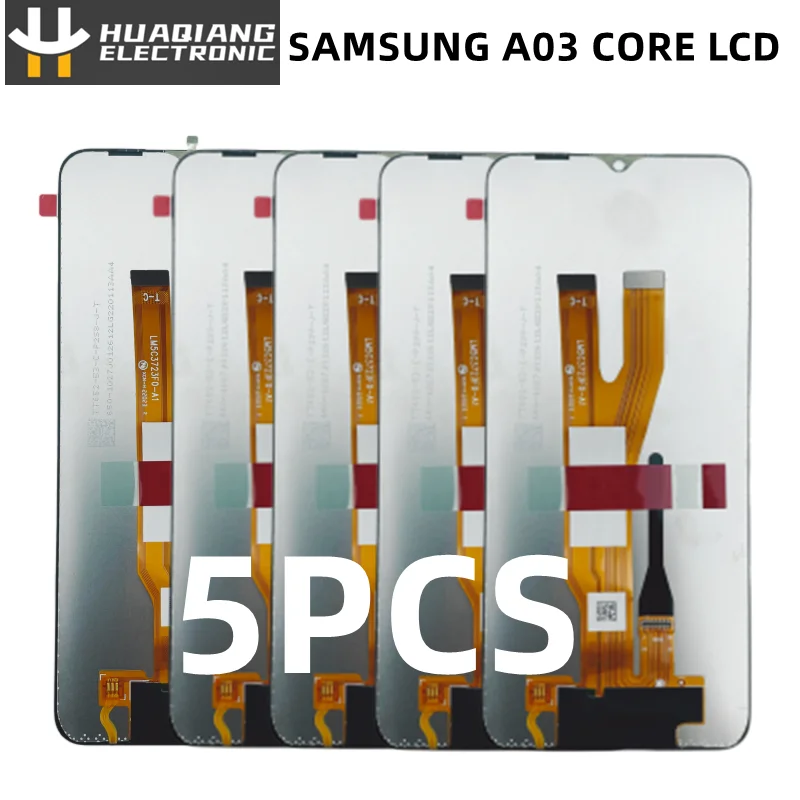 

5PCS For Samsung Galaxy A03 Core SM-A032F A032M A032F/DS 100% Original Display Touch Screen Digitizer Assembly Replacement Parts