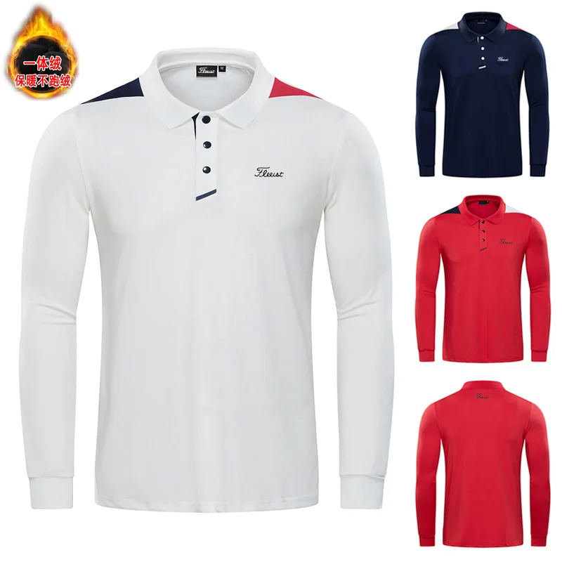 

Autumn new golf clothes men's long sleeved T-shirt outdoor leisure sports polo shirt breathable quick drying no iron top