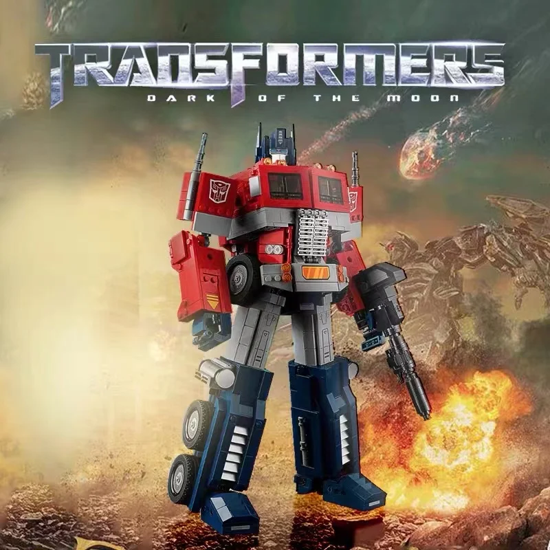 

1508PCS Transformationed Robot Car 10302 Optimus Prime Truck Autobot Deformation Movies Building DIY Model Blocks Toys For Kids