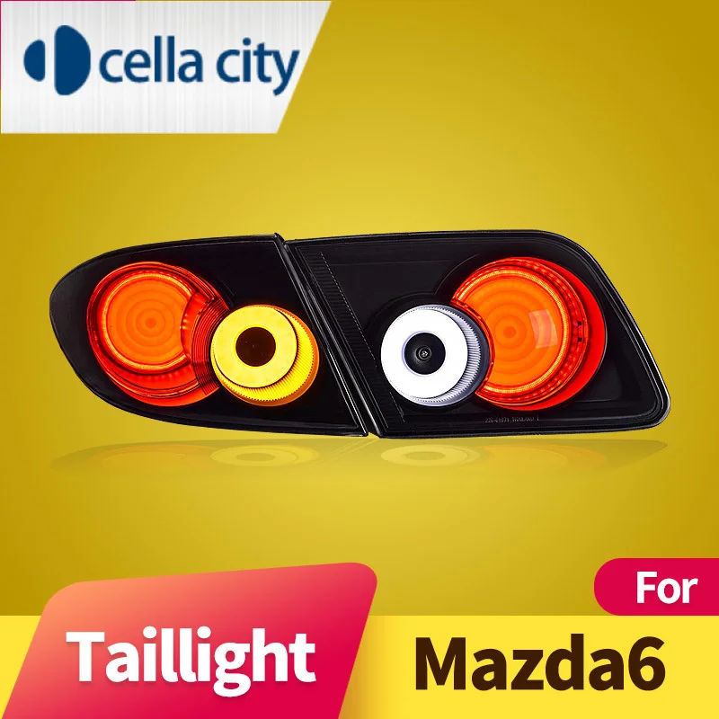 

Car Styling Rear Lamp for Mazda 6 Tail Lamp 2004-2012 Mazda6 LED Tail Light DRL Dynamic Signal Taillights Auto Accessories