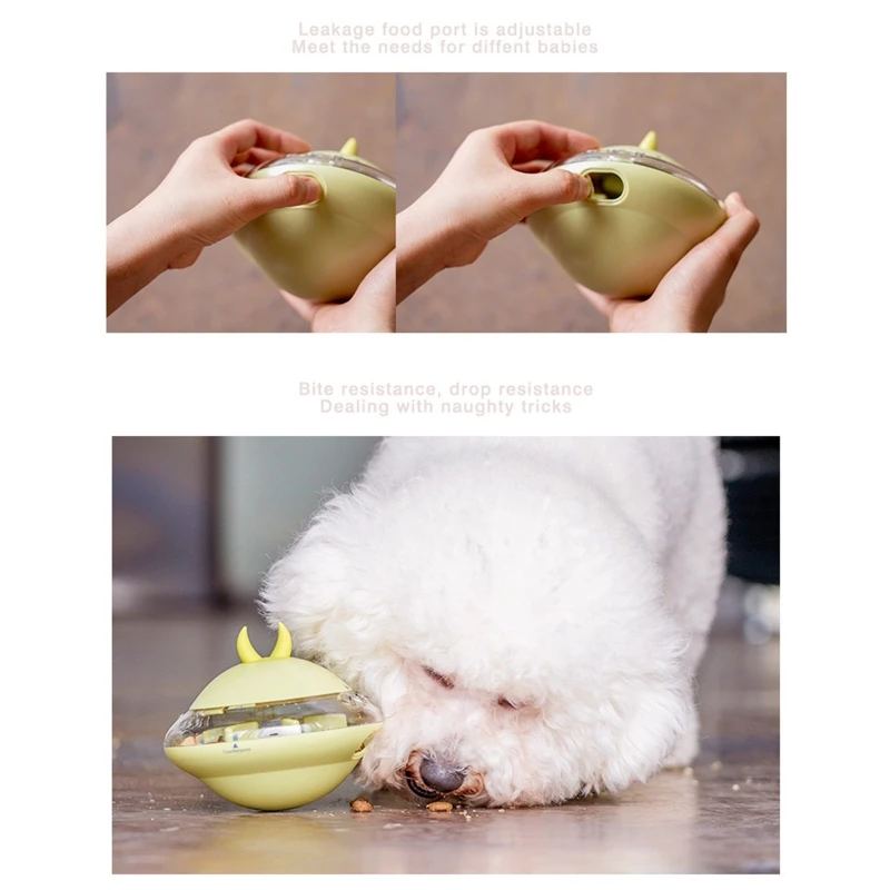 

Dog & for Cat Food Leaking Dispenser Flying Balls Pet Food Dry Storage Dispensing Puzzle Toy Dog Treat Slow
