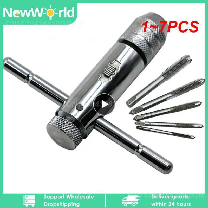 

Регулируемый серебристый Т-образный держатель для крана с трещоткой, 1 ~ 7 шт., гаечный ключ withM3-M8 3 мм-8 мм, машинный винт с метрической резьбой, Т-образный кран