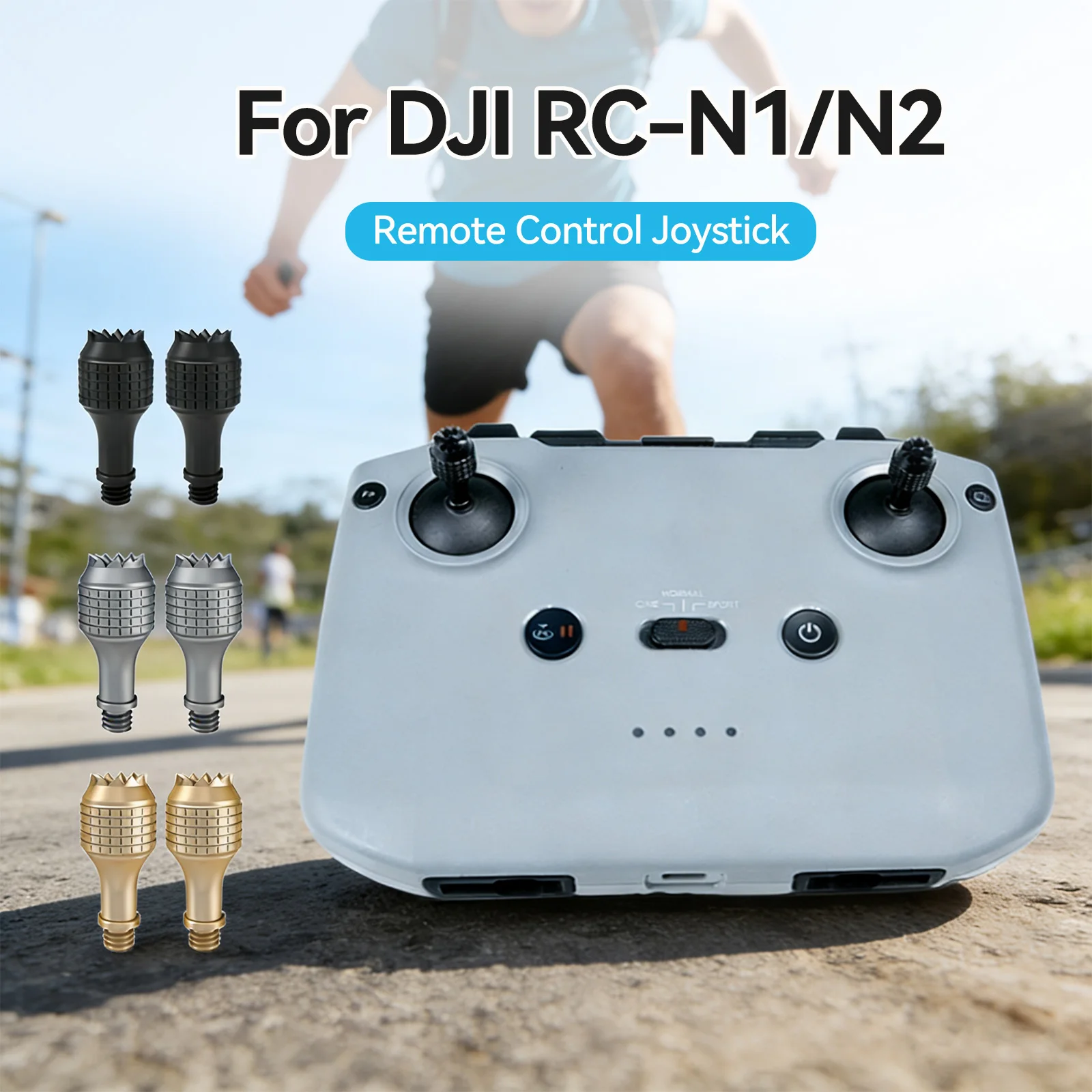 Фото Джойстик управления для DJI RC/RC 2/N1/N2/RC Pro, пульт дистанционного управления, рокер для большого пальца, сменный контроллер, палка для DJI Mini 5 4 Pro/Air 3S/3 №1
