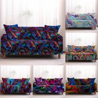 multicolor print modern home decor elastic sofa cover all inclusive sectional sofa covers for living room cushion cover 1pc