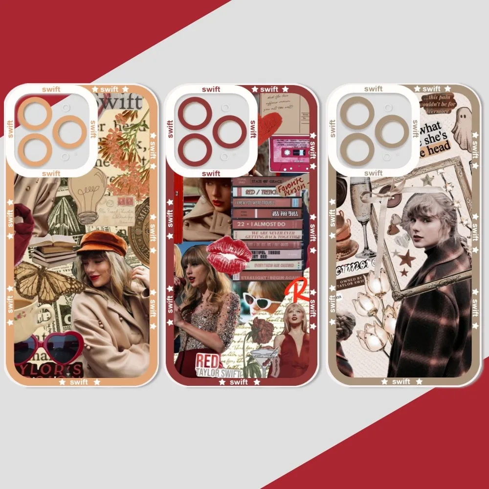 

T-Taylor Singer S-Swift Album Phone Case Phone Case For IPhone 11 12 13 Mini Pro Max 14 Pro Max Case Shell Funda Cover