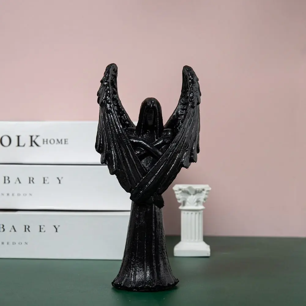 Смешное абстрактное искусство скульптура темного ангела ручная работа
