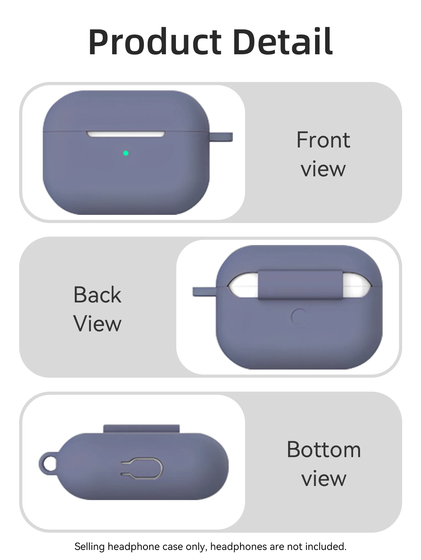 Силиконовые чехлы для наушников Airpods Pro беспроводные наушники защитный чехол от