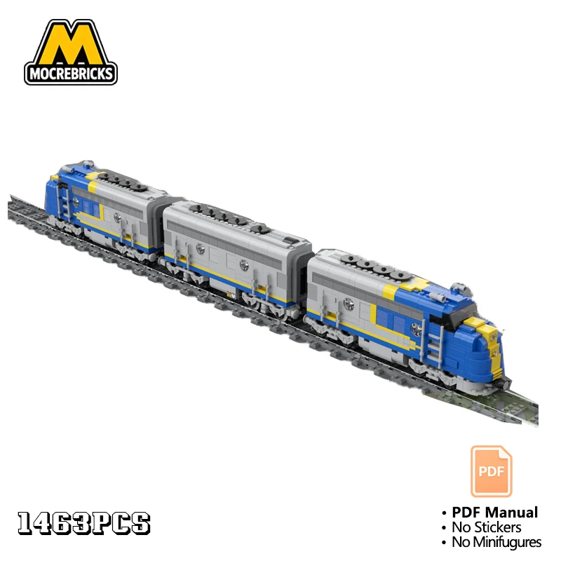 Фото Конструктор MOC RAM TEE: Ретро-поезд, пилотский вагон с эдельвейсом, пассажирская вагонетка. Набор для сборки DIY для взрослых, подарок. №2