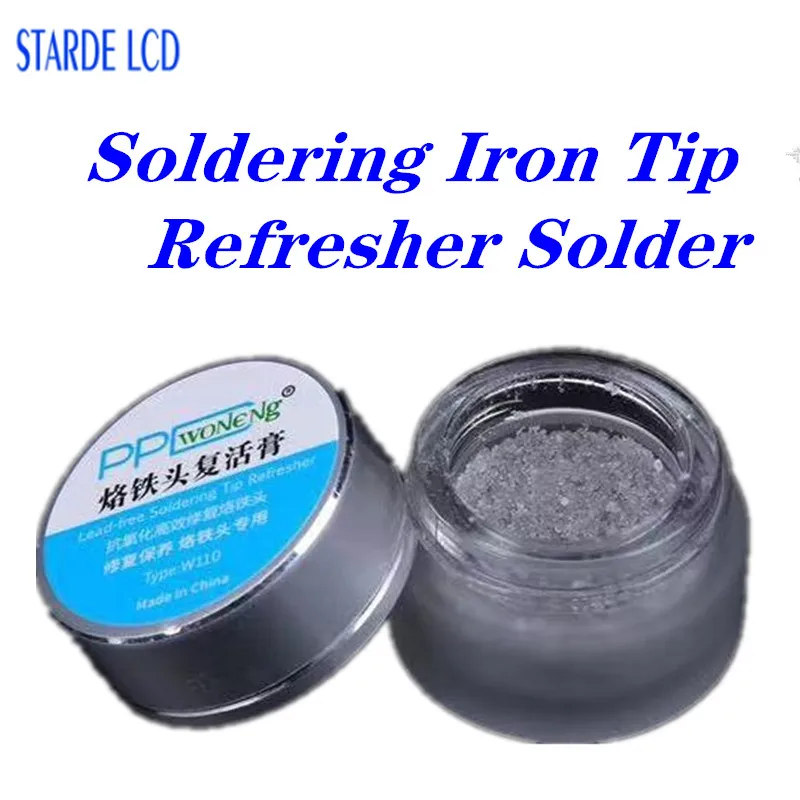

Solder Electrical Soldering Iron Tip Refresher Solder Cream Clean Paste for Oxide Solder Iron Tip Head Resurrection Cleaning