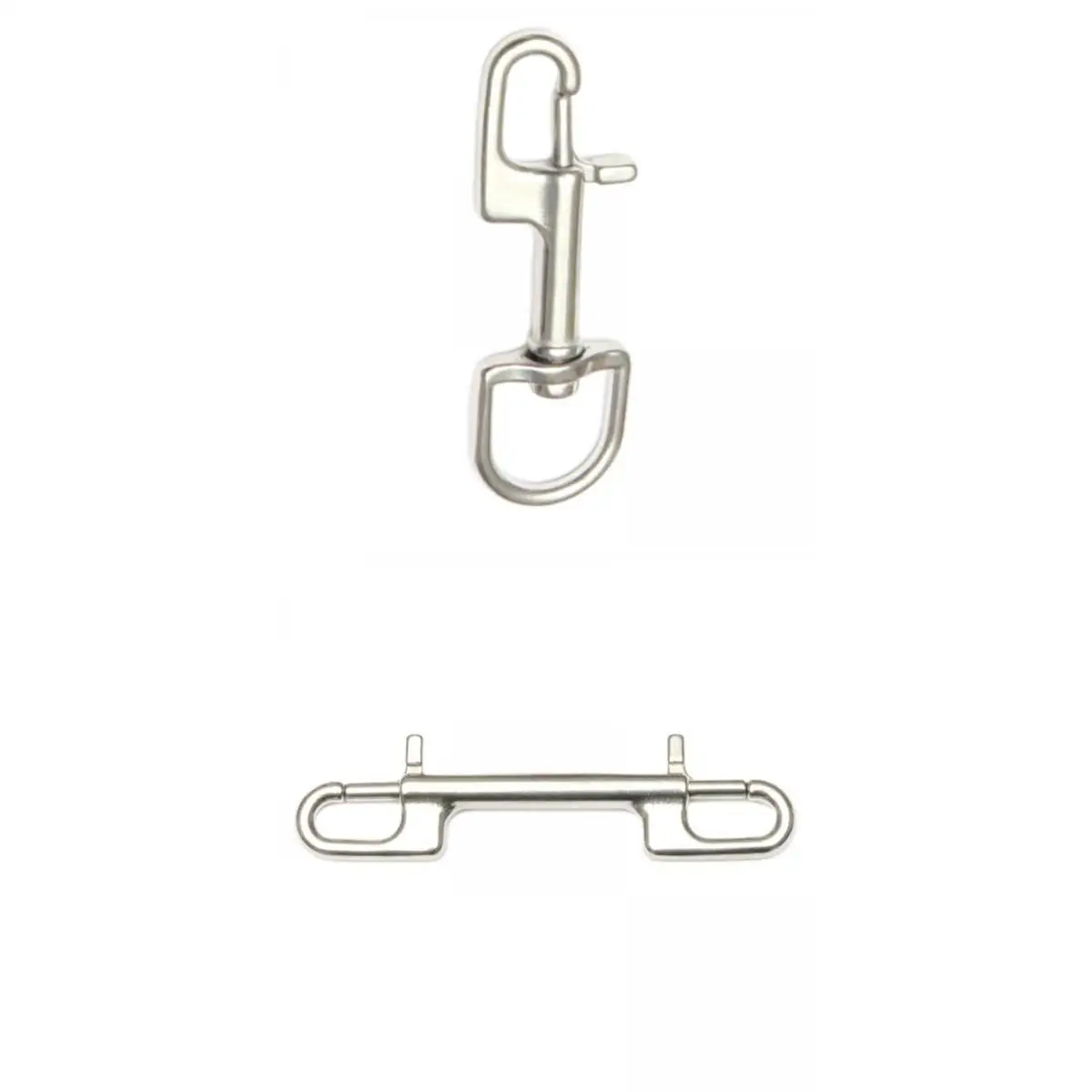 

2x Stainless Steel Swivel Snap Hook Clip for Scuba Diving Tools Accessories