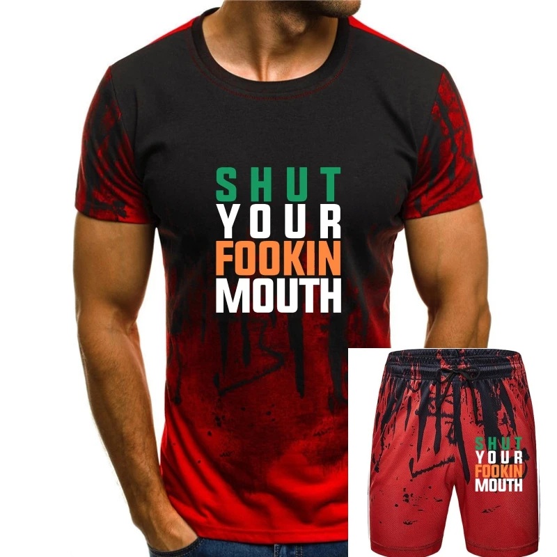 

Men t shirt Vice51 McGregor Inspired Shut The Fook Up Conor Irish Ireland t-shirt novelty tshirt women