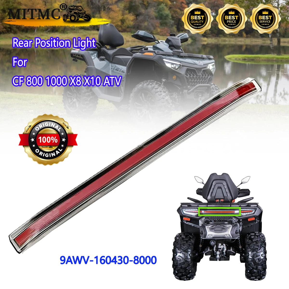 

Оригинальный задний габаритный фонарь для CF Cforce X8 X10 800 1000 Touring CF800AZ 1000AZ квадроциклов ATV 9AWV-160430-8000
