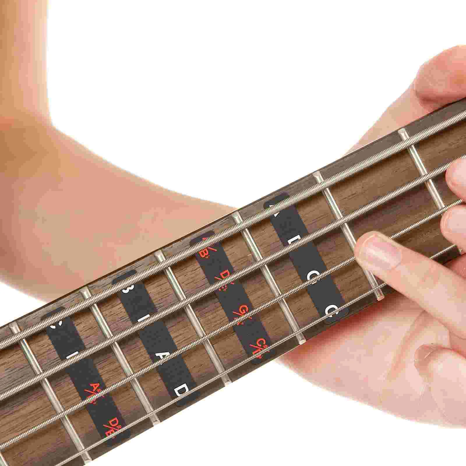 2 шт. наклейки на гриф гитары для начинающих обучающая записка наклейка бумажные