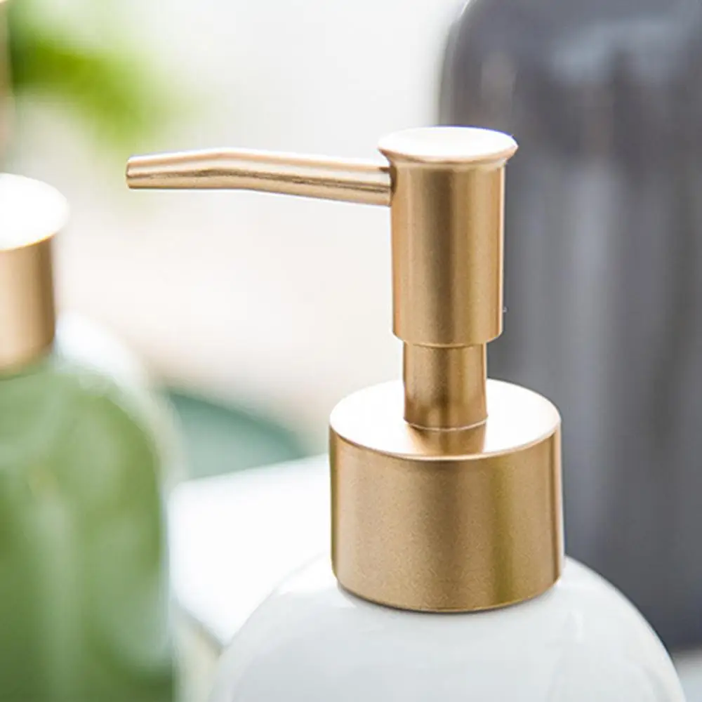 

420ml Liquid Soap Shampoo Lotion Shower Gel Ceramic Empty Pump Bottle Container